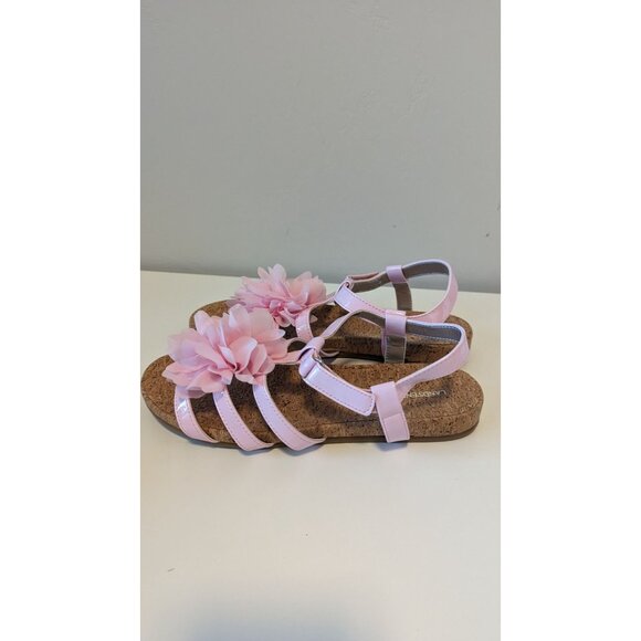 Land's End Girls size 4 Pink Sandals With Flower mothers day easter - Picture 5 of 7